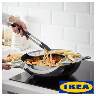 IKEA 365+ HJALTE ที่คีบอาหารสแตนเลส สำหรับกะทะTeflonทนความร้อนไม่เป็นสนิ่ม