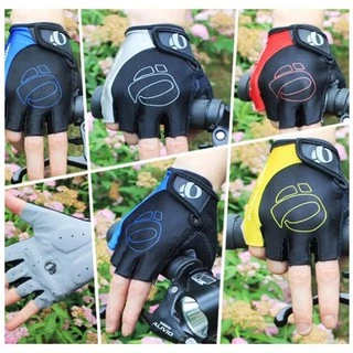 ถุงมือปั่นจักรยานแบบสั้นตัดนิ้ว กันลื่นเหงื่อ ออกกำลังกาย