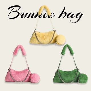 🐰Bunnie Bag🐰 กระเป๋าขนเฟอร์นุ่ม ขนมิ้ง+หนังPU Premium