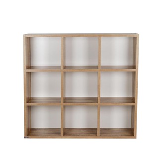 Shelf SHELF 9 DIVIDER HPN-03 LOFT TEAK PB Multipurpose furniture Home &amp; Furniture ชั้นวางของ ชั้นวางของทึบ 9 ช่อง FURDIN