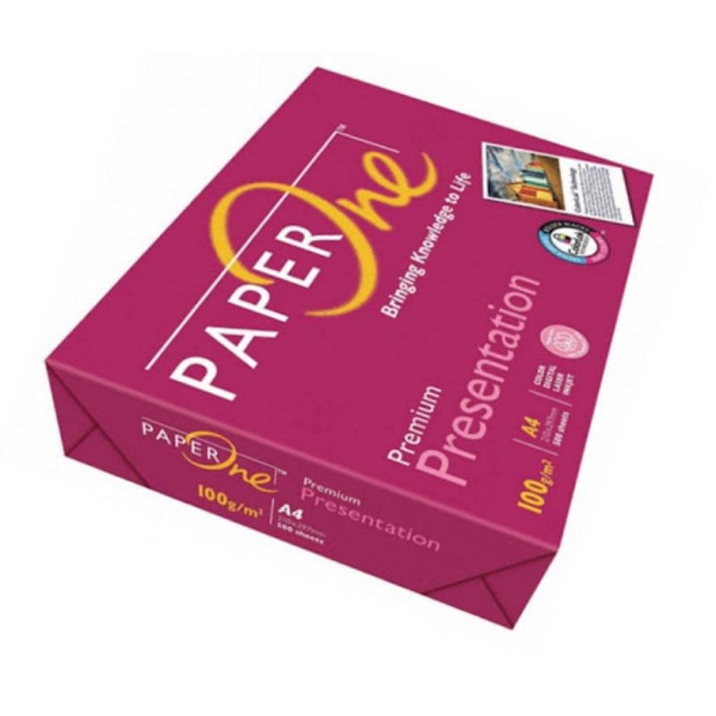 กระดาษพิมพ์กระดาษ A4 ONE 100GSM (500 แผ่น) - A4 ONE PINK 100GSM