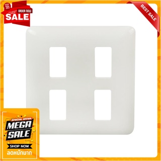 หน้ากาก 4 ช่อง BTICINO M906/14P สีขาว อุปกรณ์ปลั๊กและสวิตช์ WALL PLATE BTICINO M906/14P 4-GANG WHITE