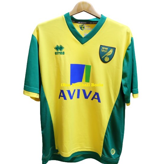 เสื้อฟุตบอลทีม Norwich City ของแท้ ยี่ห้อ errea SIZE L