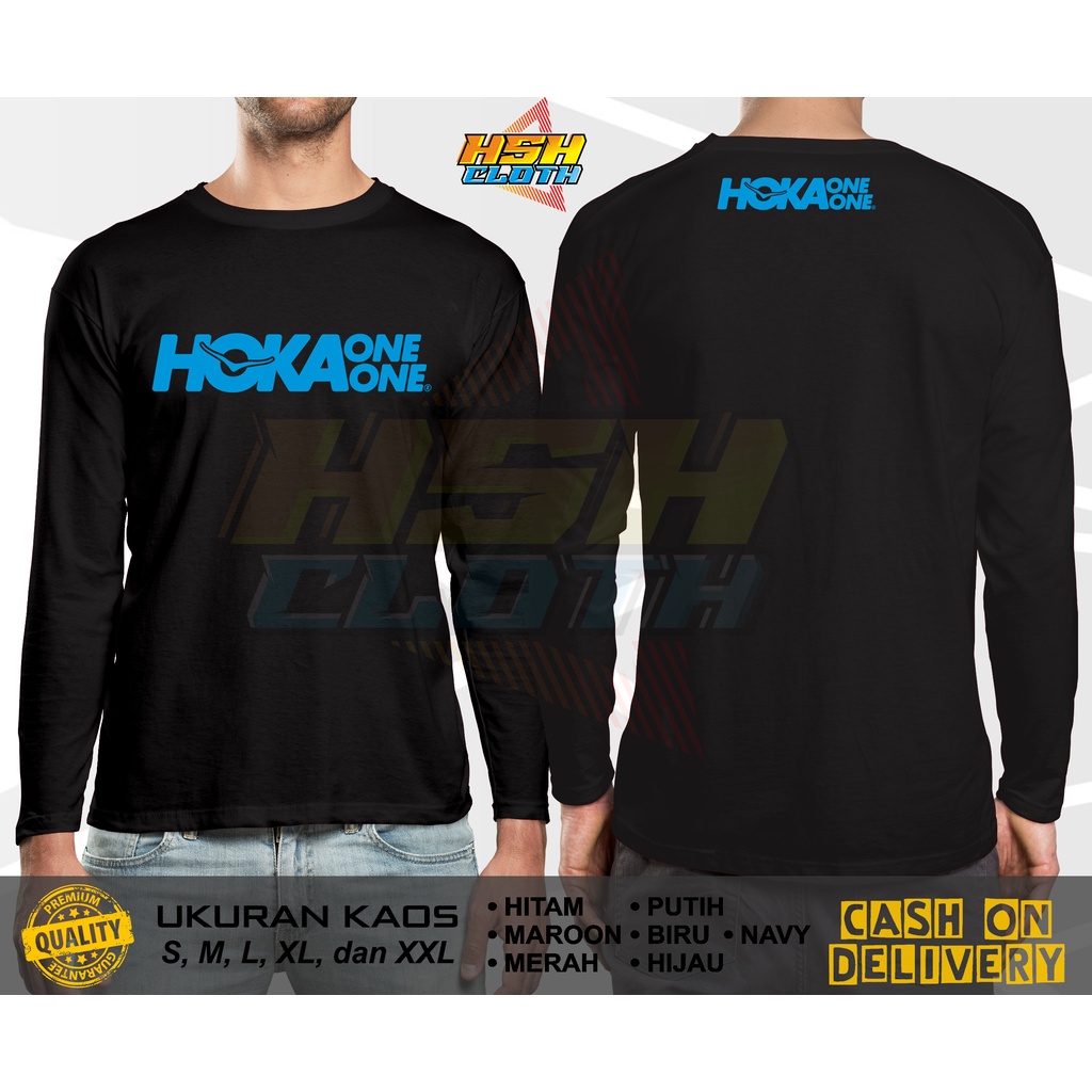 เสื้อยืด Hoka ONE ONE แขนยาว Distro สามารถปรับแต่งได้ - HSHclothe