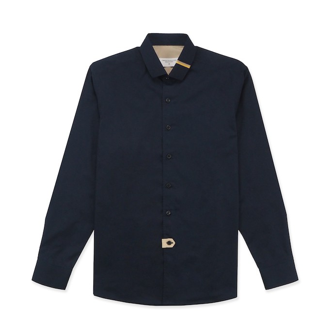 TWENTYSECOND ETON COLLAR SHIRT - NAVY