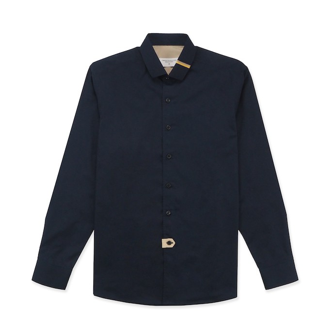 TWENTYSECOND ETON COLLAR SHIRT - NAVY