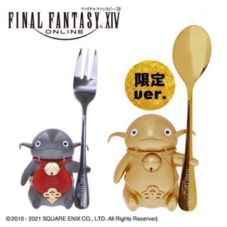 Final Fantasy XIV โมเดลเซต พร้อมช้อนทอง และส้อมเงิน