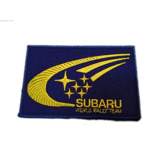 [ตัวรีด เย็บได้] SUBARU WORLD RALLY TEAM ป้ายติดเสื้อ logo Embroidered Sew Iron On Patches Badge