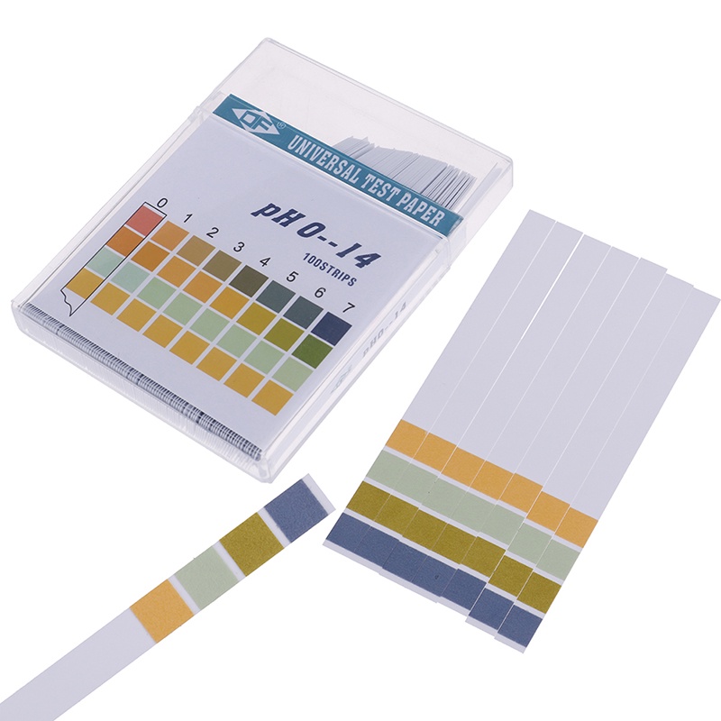 100Pcs 0-1 PH Test Strips Litmus Paper For Water Saliva Soil Aquariums ...