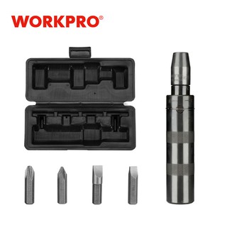 WORKPRO 70006-3/8 "สว่านกระแทก แบบใช้มือหมุนได้ - หัวแบน 5/16",3/8 "และฟิลลิปส์ 2,3 ฝาครอบ สําหรับการใช้งานทั่วไป - การแยกสกรูที่เป็นสนิม หรือสลักเกลียวแช่แข็ง