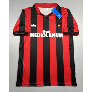 เสื้อบอล ย้อนยุค เอซี มิลาน เหย้า 1990 Retro AC Milan Home เรโทร คลาสสิค 1990-92