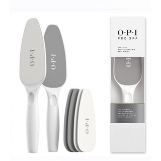 **พร้อมส่ง**OPI Pro spa แปรงขัดเท้าเนียนขจัดผิวแห้งแตก1 กล่องประกอบไปด้วย 1 ด้ามขัด 4 แผ่นเปลี่ยน