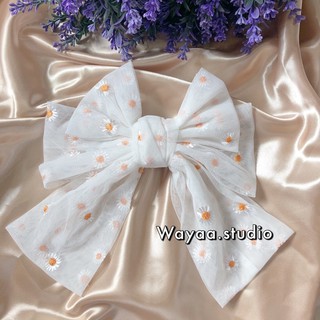 🌼🌸กิ๊บโบว์ 3 ชั้นลายดอก Daisy มาแรงมากค่ะ