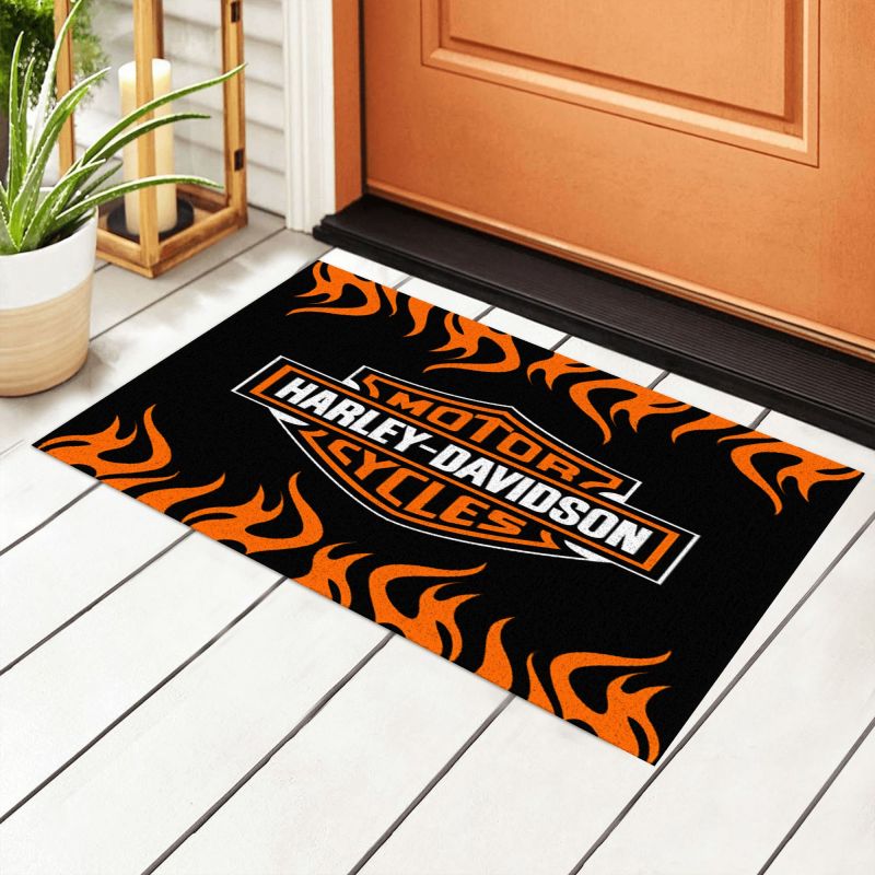 harley davidson motorcycle mat