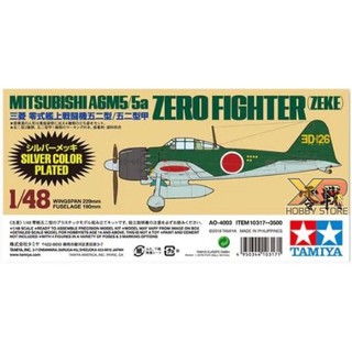 [Tamiya] 1/48 : Mitsubishi A6M5/5a (ZEKE) Zero Fighter Silver Plated (TA 10317)