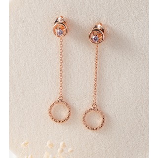 RAWEE SUN HALLOW DROP EARRINGS ต่างหูเงินแท้ 925