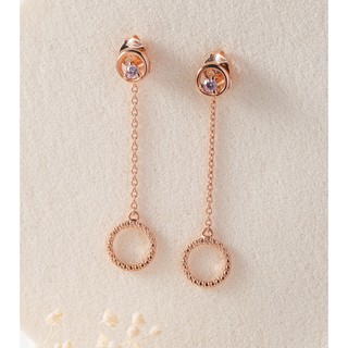 RAWEE SUN HALLOW DROP EARRINGS ต่างหูเงินแท้ 925