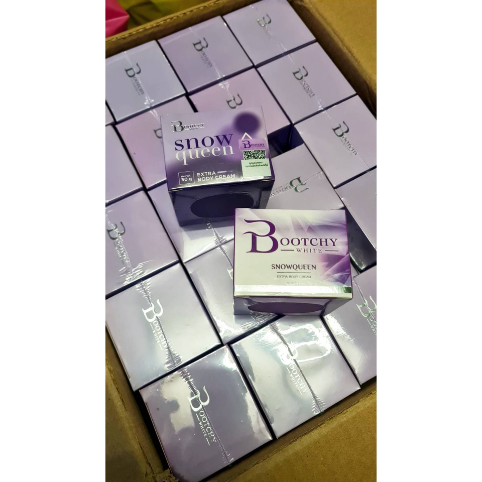 ครีมบุชชี่ไวท์ครีม Bootchy white snow queen บูทชี่ไวท์แพ็คเกจใหม่