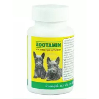 Zootamin ซูตามิน อาหารเสริมสำหรับสุนัข จำนวน 70 เม็ด 1 กระปุก