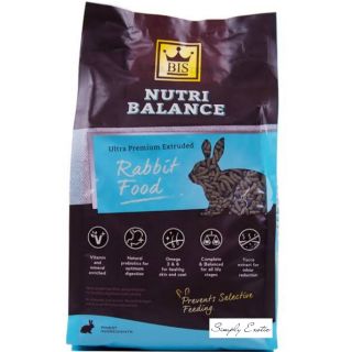 อาหารกระต่าย BIS Nutri balance Ultra Premium Rabbit Food อาหารกระต่ายเกรดอัลตร้าพรีเมี่ยม บี ไอ เอส นิวทริบาลานซ์  2กิโล