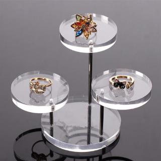 XJ Clear Acrylic Jewelry Necklace Rings Display Boxes Shop Organizer Jewelry Stand