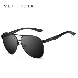 [พร้อมกล่อง] Veithdia 3822 แว่นตากันแดด แมกนีเซียม กรอบอลูมิเนียมอัลลอย เลนส์โพลาไรซ์ UV400 สําหรับผู้ชาย