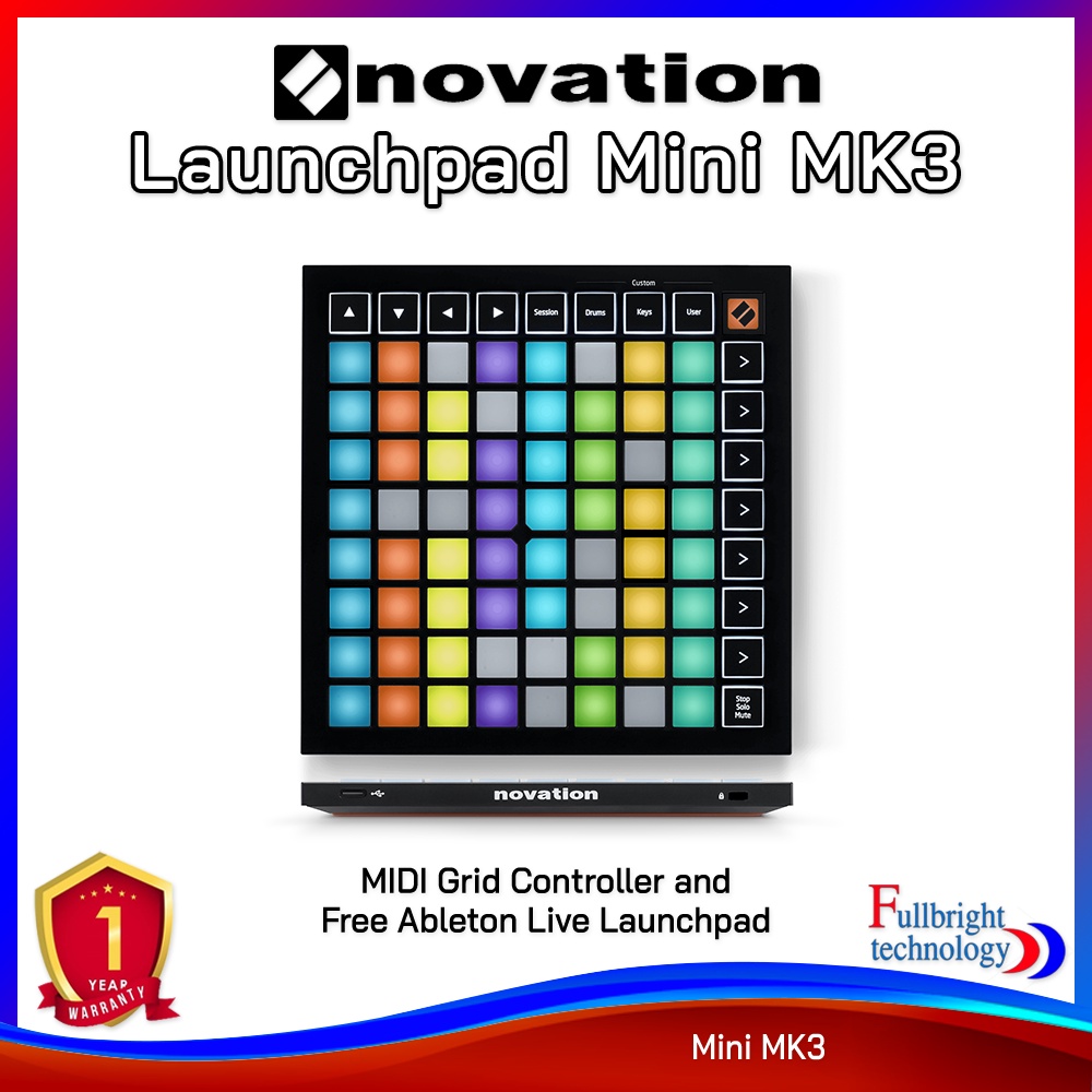 Novation Launchpad Mini MK3 Compact USB MIDI Controller คอนโทรลเลอร์ USB MIDI รับประกันศูนย์ไทย 1 ปี
