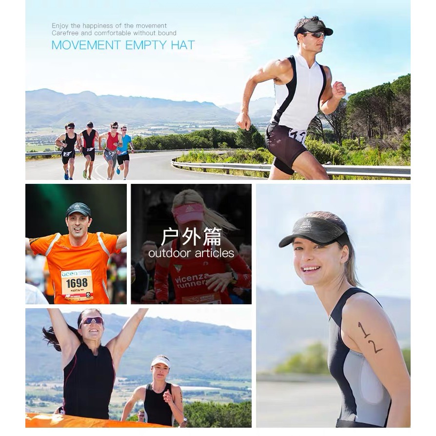 bicycieหมวกวิ่ง VISOR AONIJIE มีแถบผ้าซับเหงื่อด้านใน