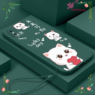 เคส Realme 7 Pro 9 9i 9 Pro เคสโทรศัพท์ ซิลิโคน TPU นิ่ม เรียบง่าย อนาคต สามารถคาดเดาได้ สามลูกแมว ขอบตรง เคสป้องกัน