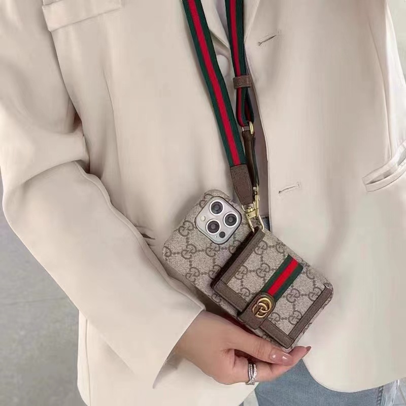 สําหรับ iPHONE 16 15 PRO MAX X XS XR XSMAX 14 11 11PROMAX 12 12PRO 12PROMAX 1413 13PRO 13PROMAX แฟชั่นหนัง lanyard โทรศัพท์มือถือกรณี