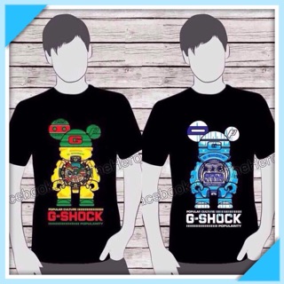 เสื้อยืดหมี จีช็อค ผ้าดีสกรีนลายนูนแน่นไม่แตก