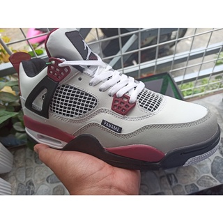 Jordan 4 "PSG" บุรุษ สีขาว / แดง / ดํา