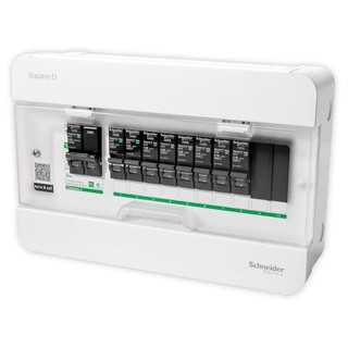 ตู้ไฟฟ้า ตู้ C-UNIT SET SCHNEIDER MAIN 50A 10 ช่อง เบรกเกอร์ ตู้ไฟ งานระบบไฟฟ้า CONSUMER UNIT + MAIN SCHNEIDER SQUARE D