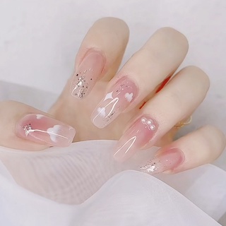 ชุดเล็บปลอม พร้อมกาว 24 ชิ้น ต่อกล่อง 1551