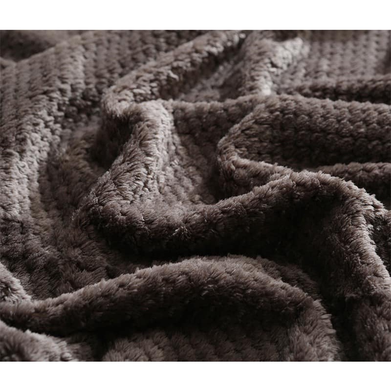 Gooddhome(กู๊ดโฮม) ผ้าห่มมินิมอลขนนุ่ม เนื้อผ้าขนแกะประการังเกรดพรีเมี่ยม - รูปที่ 5