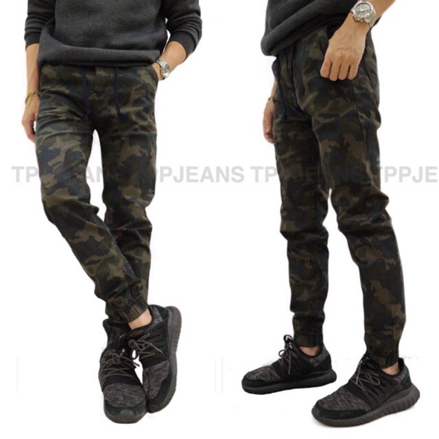 ArmyJoggerpants เอว28”-52”กางเกงขาจั้ม ลายทหาร มีเก็บปลายทางจ้า