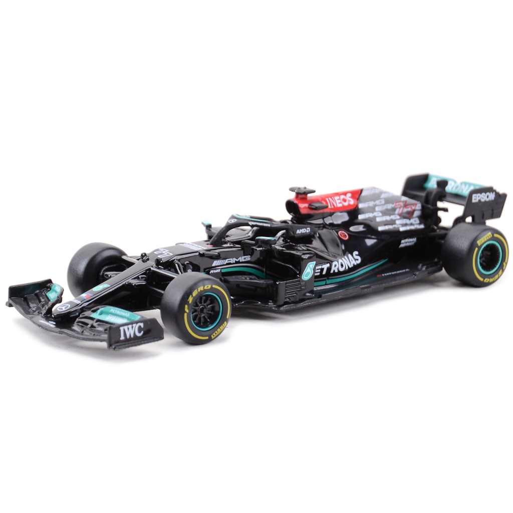 Bburago 1:43 2021 Mercedes AMG W12 E ประสิทธิภาพสูง #โมเดลรถยนต์จําลอง 77 Valtteri Bottas Static F1 