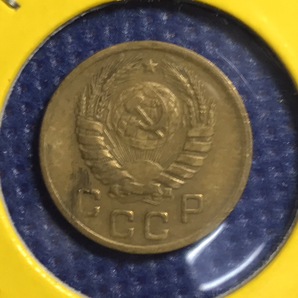 เหรียญเก่า#15460 ปี1946 CCCP รัสเซีย 1 KOPEK เหรียญต่างประเทศ เหรียญแท้ เหรียญหายาก น่าสะสม