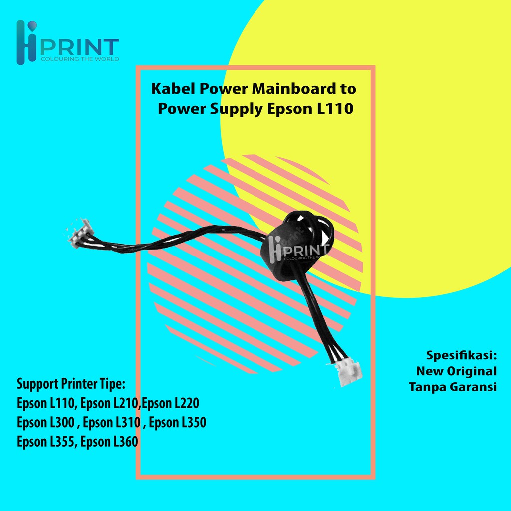 Power เมนบอร์ด To Power Supply สายเครื่องพิมพ์ Epson L110 L210 L220 L300 L310 L350 L355 L360 ใหม่