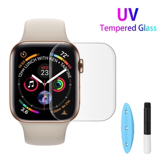 ฟิล์มกระจกนิรภัยป้องกันแสง UV สําหรับ iWatch 5 4 3 2 1 For Apple Watch 40MM 44MM 38mm 42mm