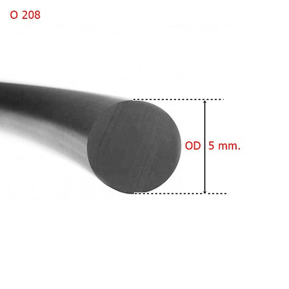 ยางโอริงเส้นน้ำมัน NBR / เส้นยางโอริง / ยางเส้นตัน NBR ขนาด OD 5 มิล ราคาต่อเมตร