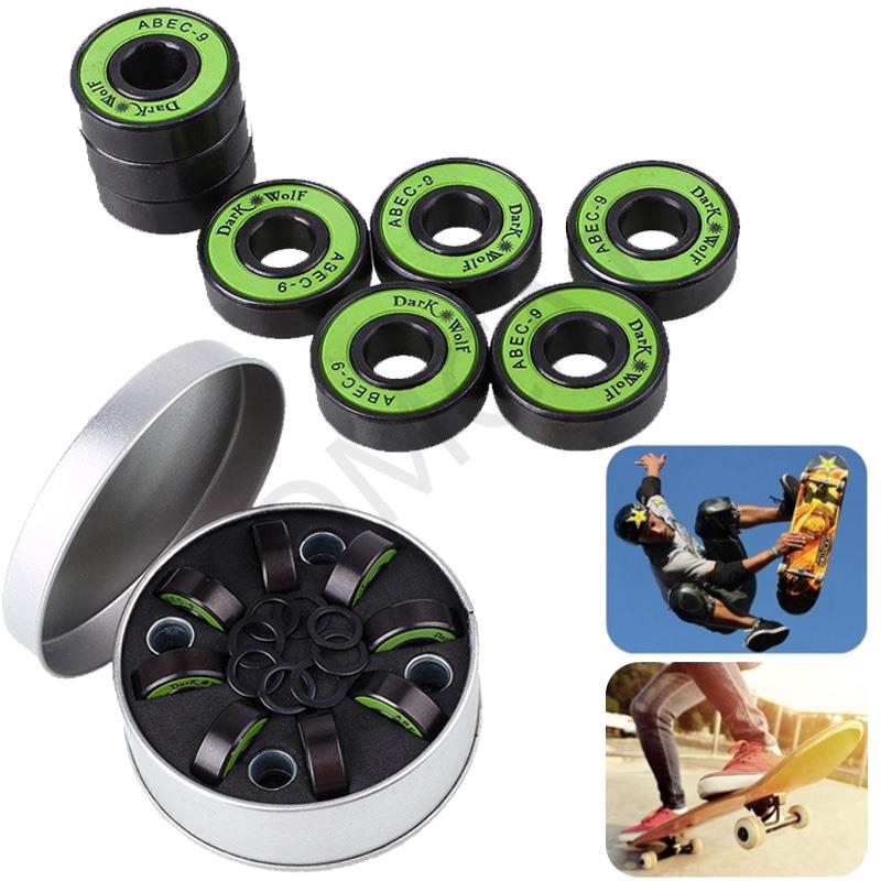 8pcs Skateboard Longboard Roller Skate Accessories Bearings Washer Kit