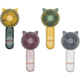 พัดลมพกพา USB ชาร์จ แบบพกพา Mini fan พัดลมตั้งโต๊ะ ขนาดเล็ก พัดลมมือถือ สีพาสเทล ดีไซน์รูปแบบน่ารัก SQ2237,2239,2241