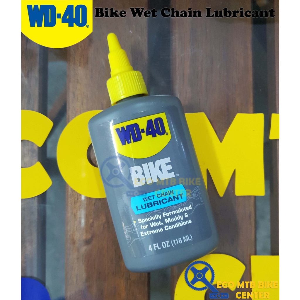 WD-40 น้ํามันหล่อลื่นโซ่จักรยานเปียก 4oz (118ml)