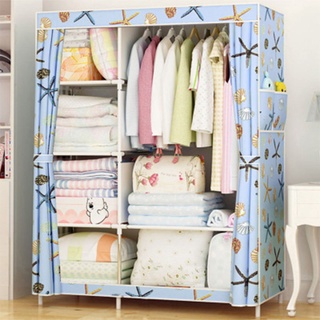 ตู้เสื้อผ้า(รุ่น GY-02) ขนาดใหญ่ 2 ช่อง ผ้ากันน้ำ ชั้นวางของ…