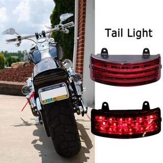 Motorcycle LED Rear Lights Fender Edge Red LED Brake Tail Light Indicator Lamp For Harley Touring Street Glide Motorcycl