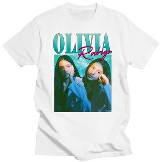 แขนสั้นcrew neckเสื้อยืดคอกลม ผ้าฝ้าย 100% พิมพ์ลายการ์ตูนอนิเมะ Sour Olivia Rodrigo ใส่สบาย LHZYS-XXXXL