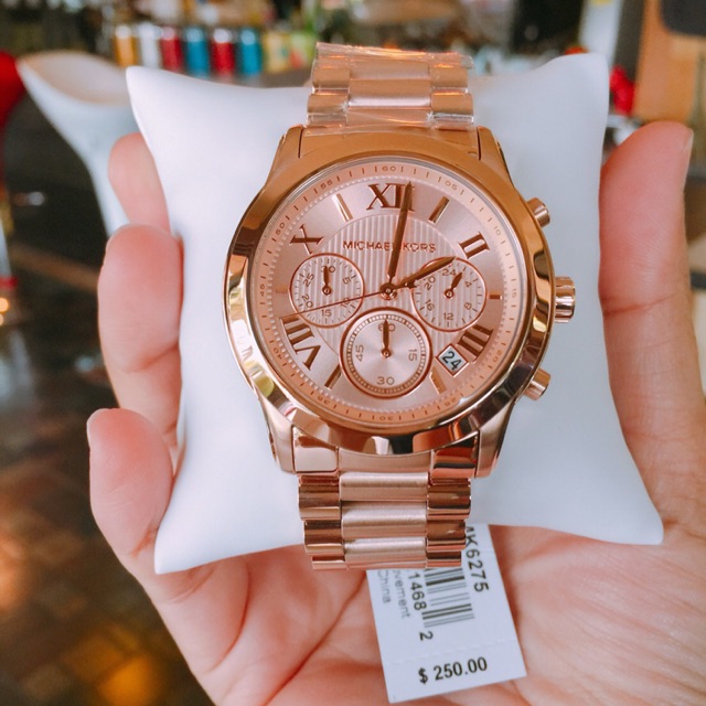 นาฬิกา Michale Kors📍MK6275 Cooper Chronograph Rose Dial Rose Gold-tone Ladies Watch🔥พร้อมส่งหนักมากก