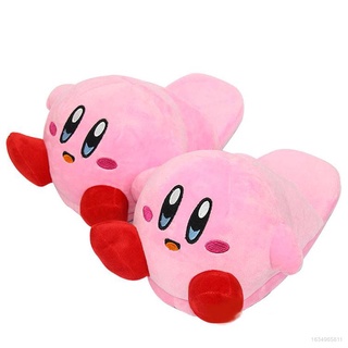 Nintendo Kirby รองเท้าแตะลําลองผ้าฝ้ายนุ่มลายการ์ตูนคิร์บี้น่ารักสําหรับใส่ในบ้าน