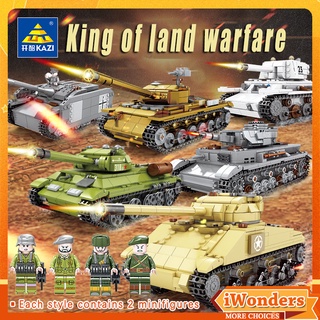 T-34 บล็อกตัวต่อรถถังขนาดกลาง MOC เลขที่. ของเล่นเด็ก ของสะสม เรือรบ รถถัง ขนาดกลาง 4 ชิ้น DIY